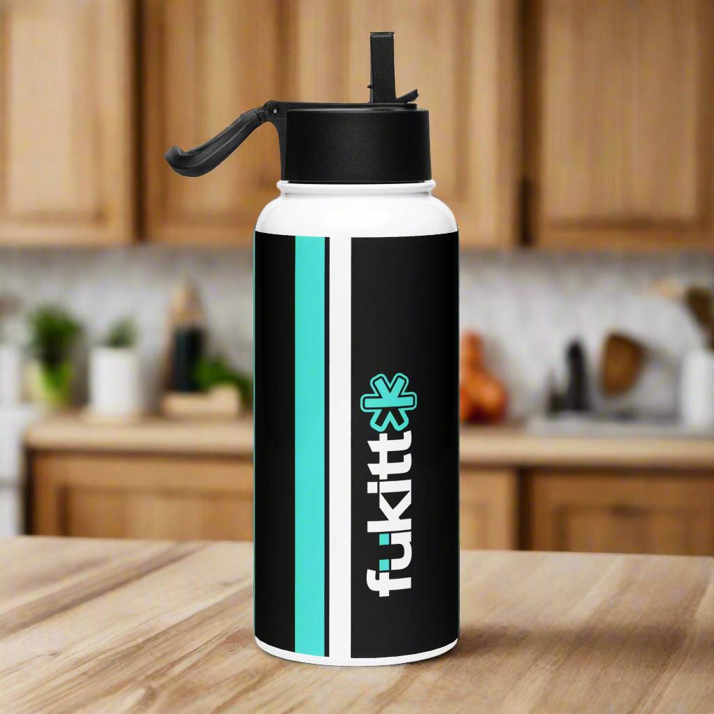 Stainless Steel Teal Water Bottle