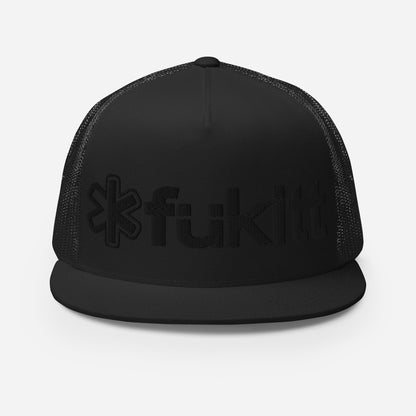 Traditional Black & Black Trucker 6006