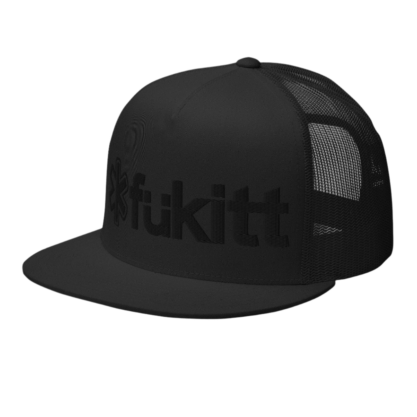 Traditional Black & Black Trucker 6006