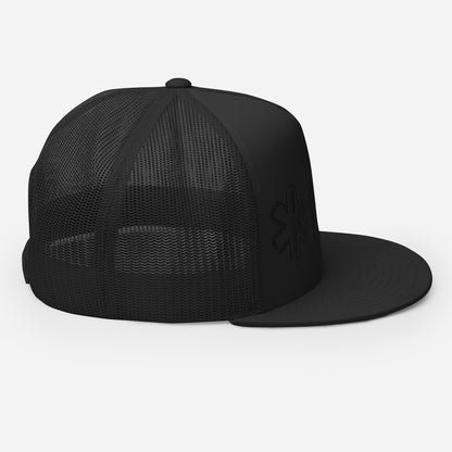 Traditional Black & Black Trucker 6006