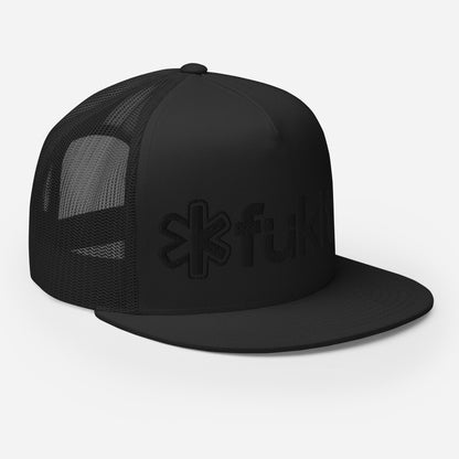 Traditional Black & Black Trucker 6006