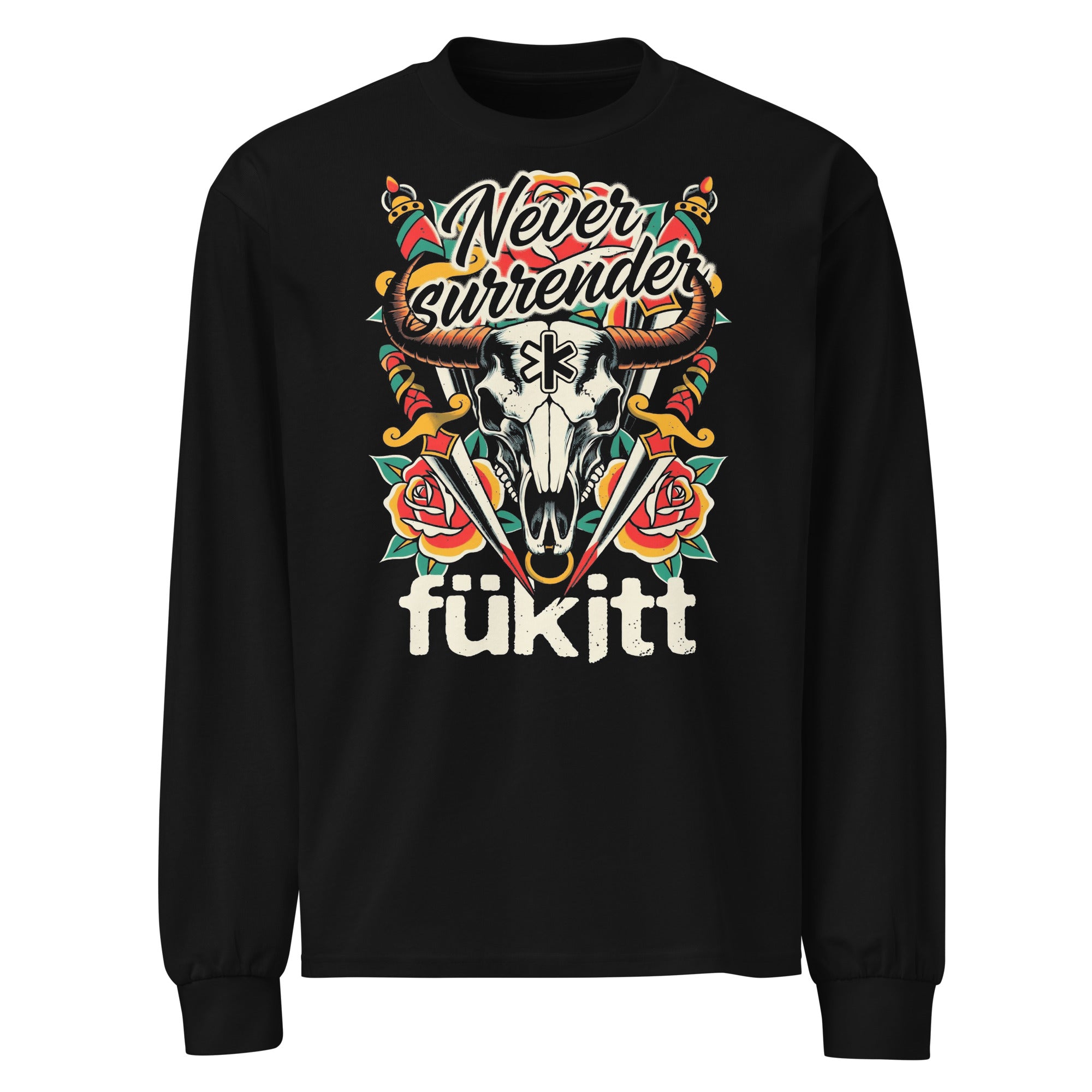 Daggorn Unisex Black Heavyweight Long Sleeve Shirt 5081 – Fükitt