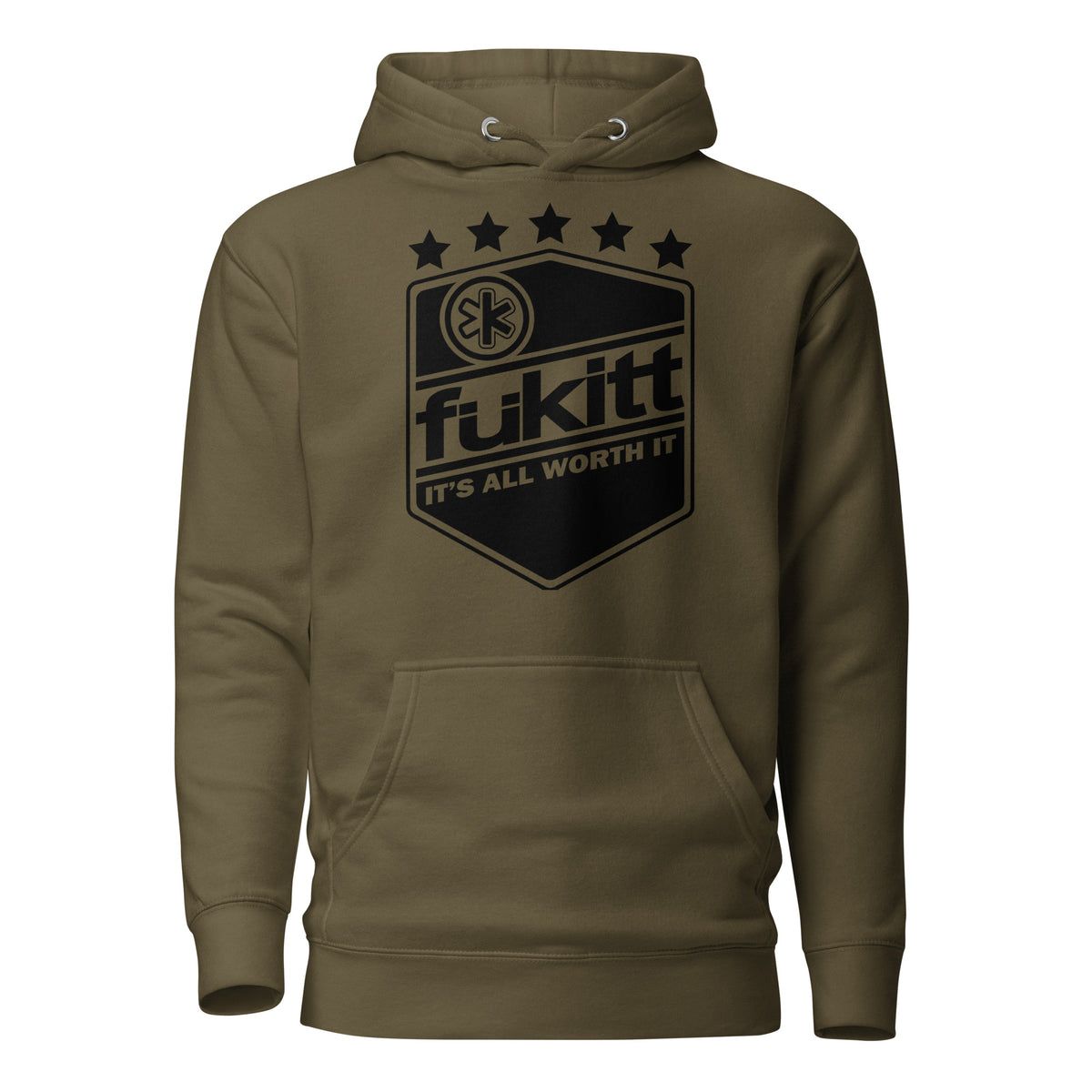 Military Hoodie | Fükitt – Live Life Without Regret